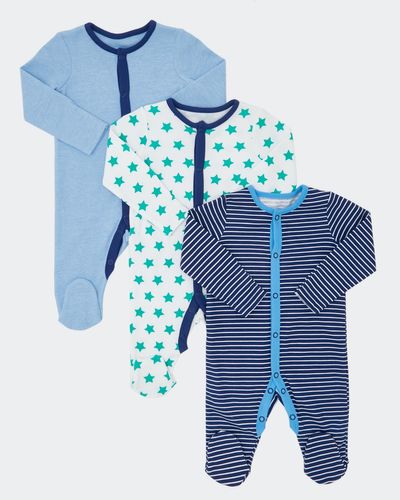 Star Sleepsuit - Pack Of 3 (0-23 months)